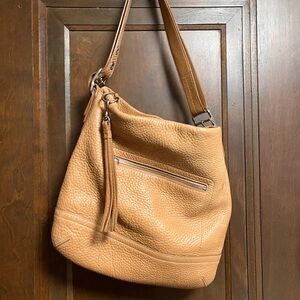 Vtg Coach Pebbled Camel Purse